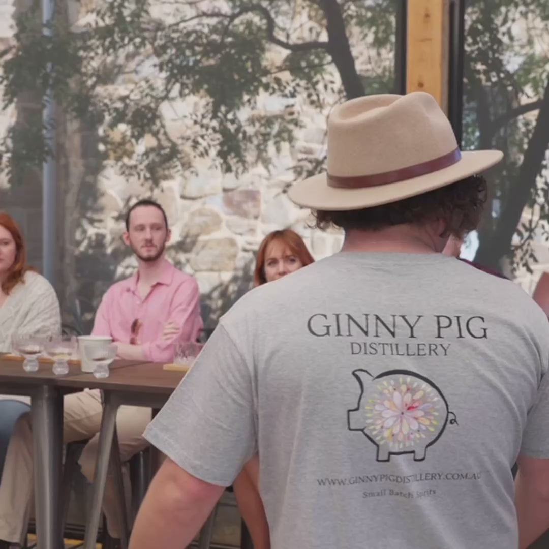video of people attending a Ginny Pig Distillery gin tasting Masterclass